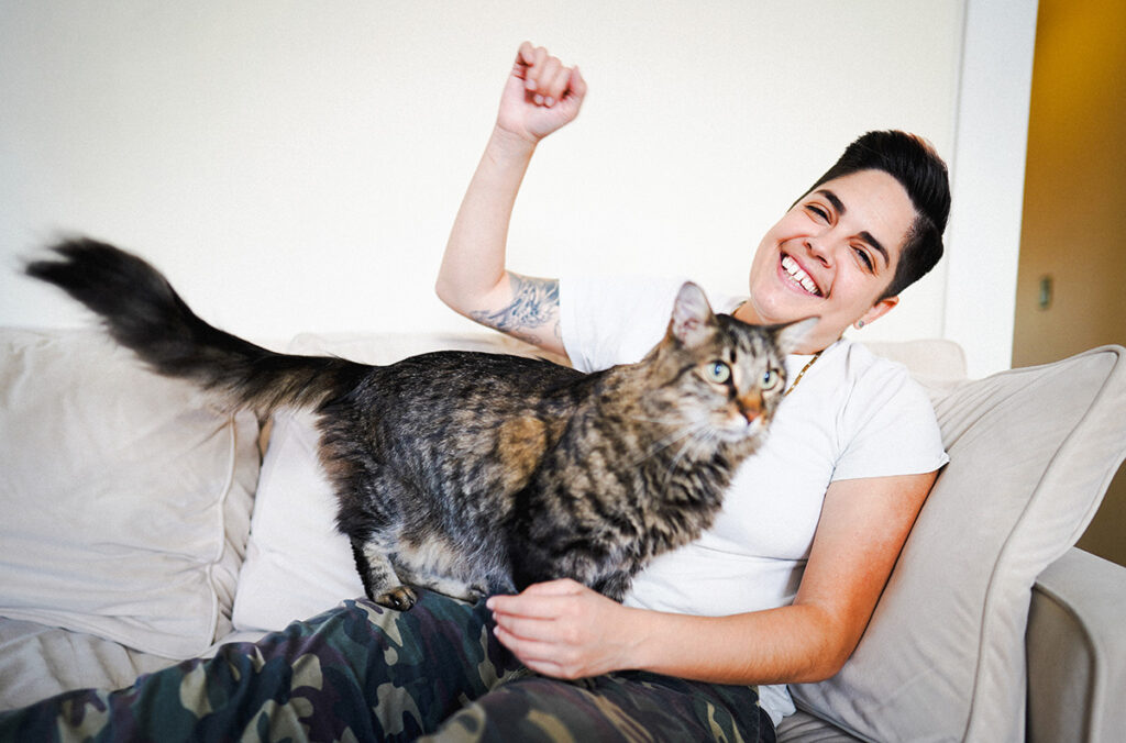 Taylor Scoma - Butch Lesbian with cat